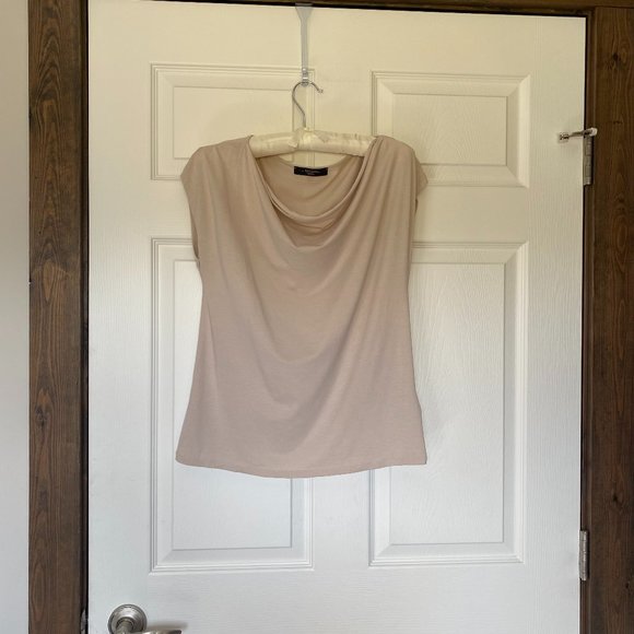 Weekend Max Mara Sleeveless Cowl Neck Top - Light Beige - Picture 1 of 6